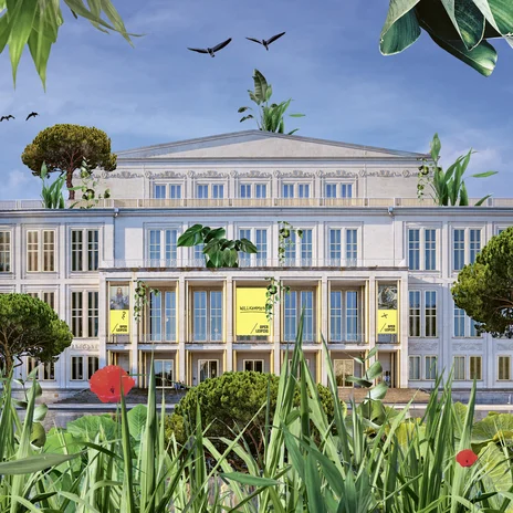 Collage for the Green Culture Conference 2023 at the Leipzig Opera