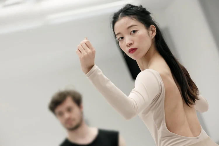 Madoka Ishikawa bei einer Probe zu »Die Mondprinzessin«